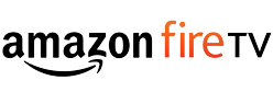 The logo for Amazon Fire TV, offering access to USA TV stations online and the best live television shows.